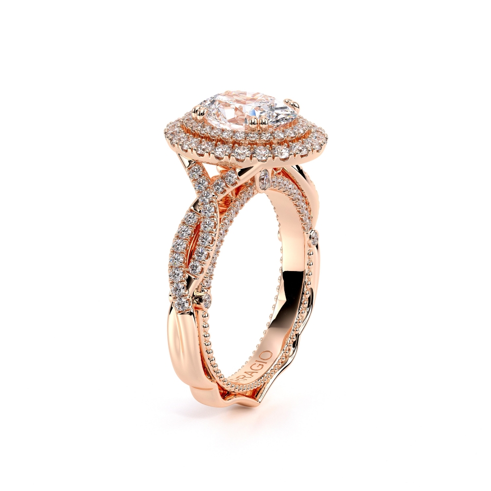 18K Rose Gold VENETIAN-5066OV Ring