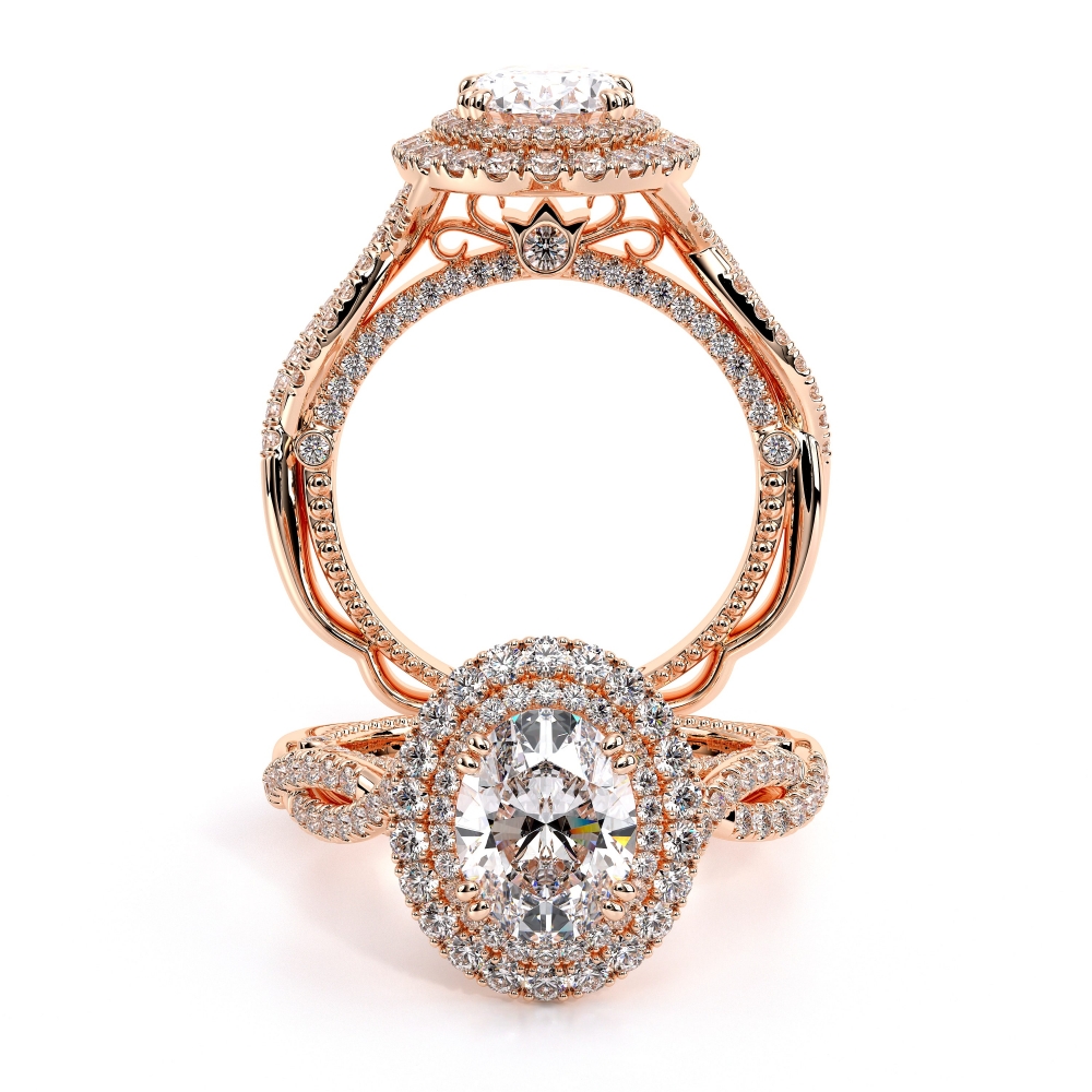 14K Rose Gold VENETIAN-5066OV Ring