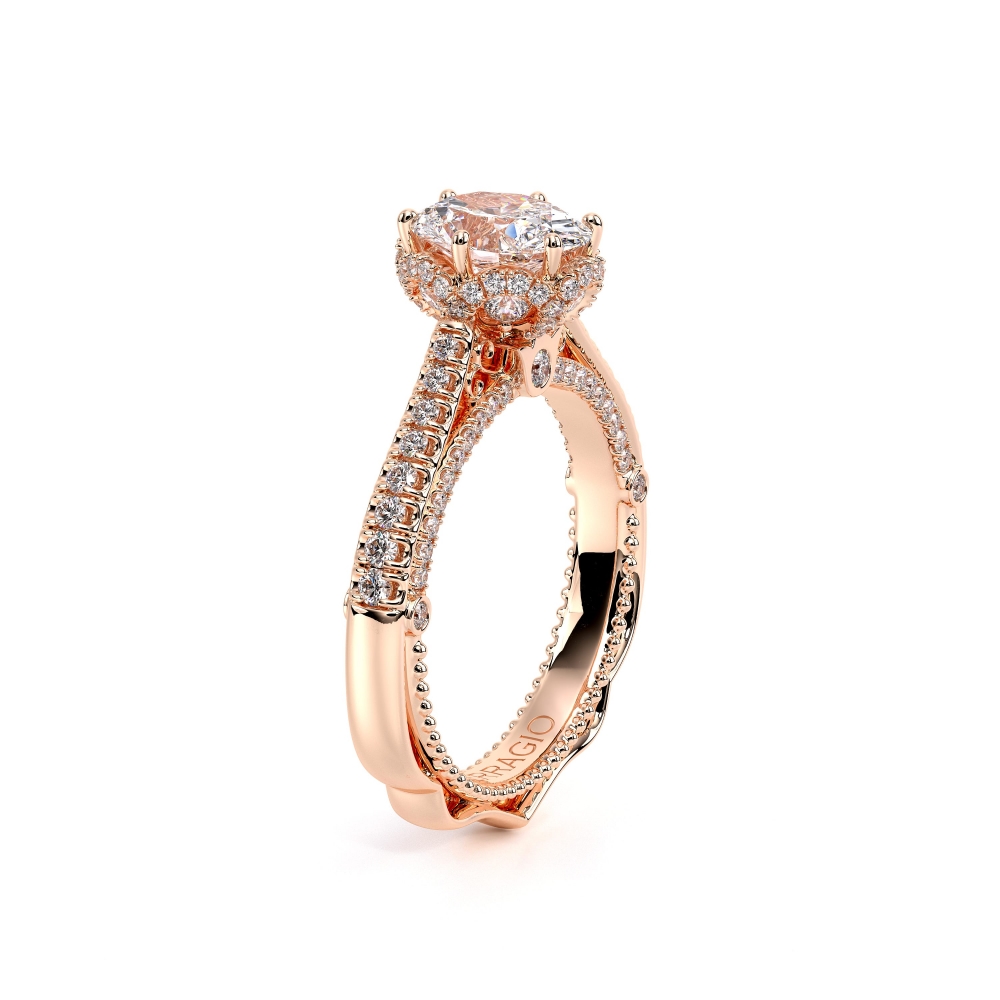 14K Rose Gold VENETIAN-5070DOV Ring