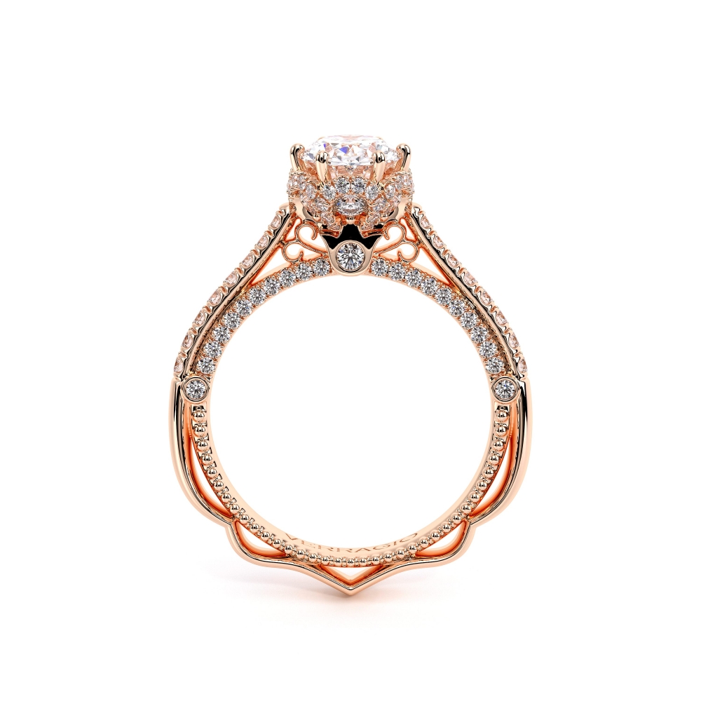 14K Rose Gold VENETIAN-5070DOV Ring