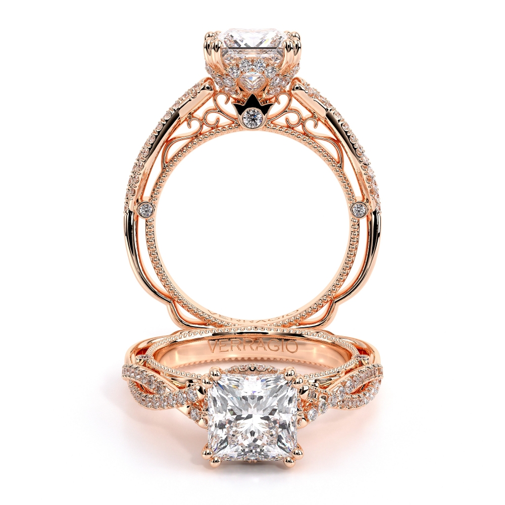 18K Rose Gold VENETIAN-5078P Ring