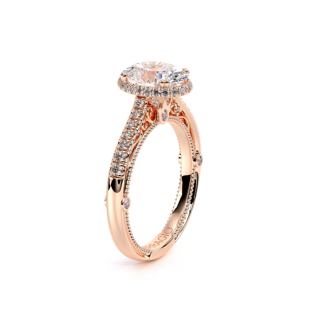 14K Rose Gold VENETIAN-5081OV Ring