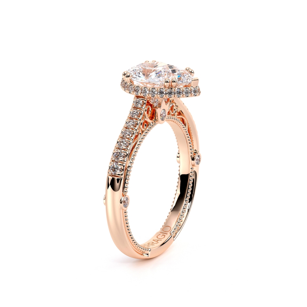 18K Rose Gold VENETIAN-5081PEAR Ring