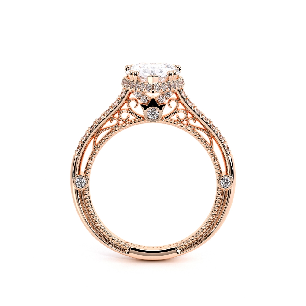 18K Rose Gold VENETIAN-5081PEAR Ring