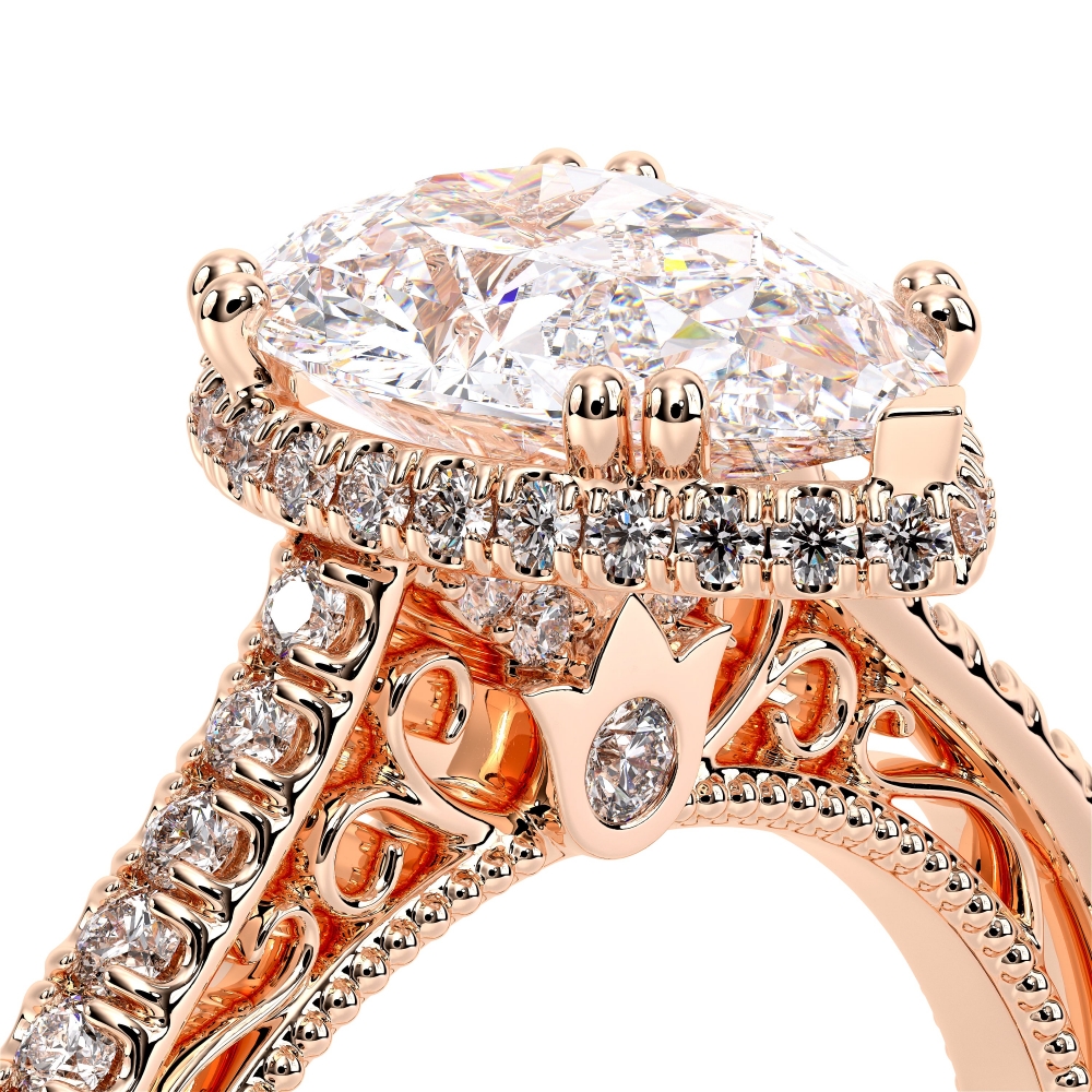18K Rose Gold VENETIAN-5081PEAR Ring
