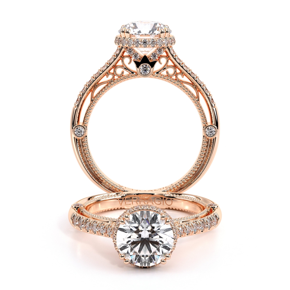 14K Rose Gold VENETIAN-5081R Ring