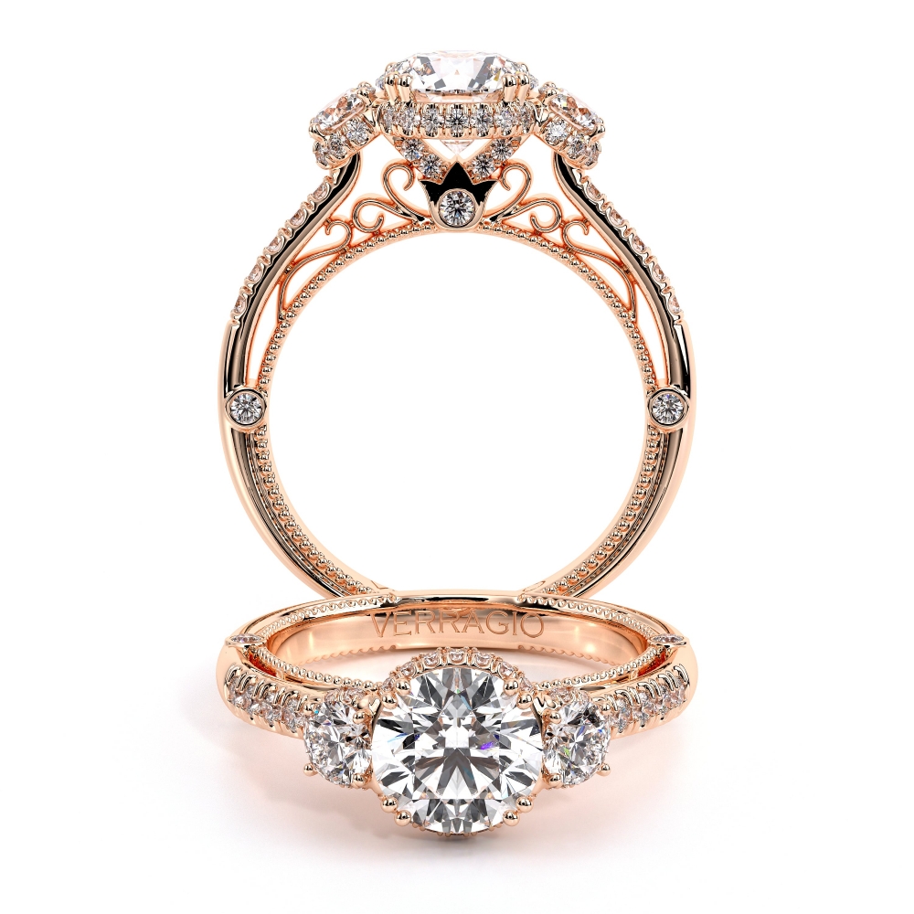 18K Rose Gold VENETIAN-5082R Ring