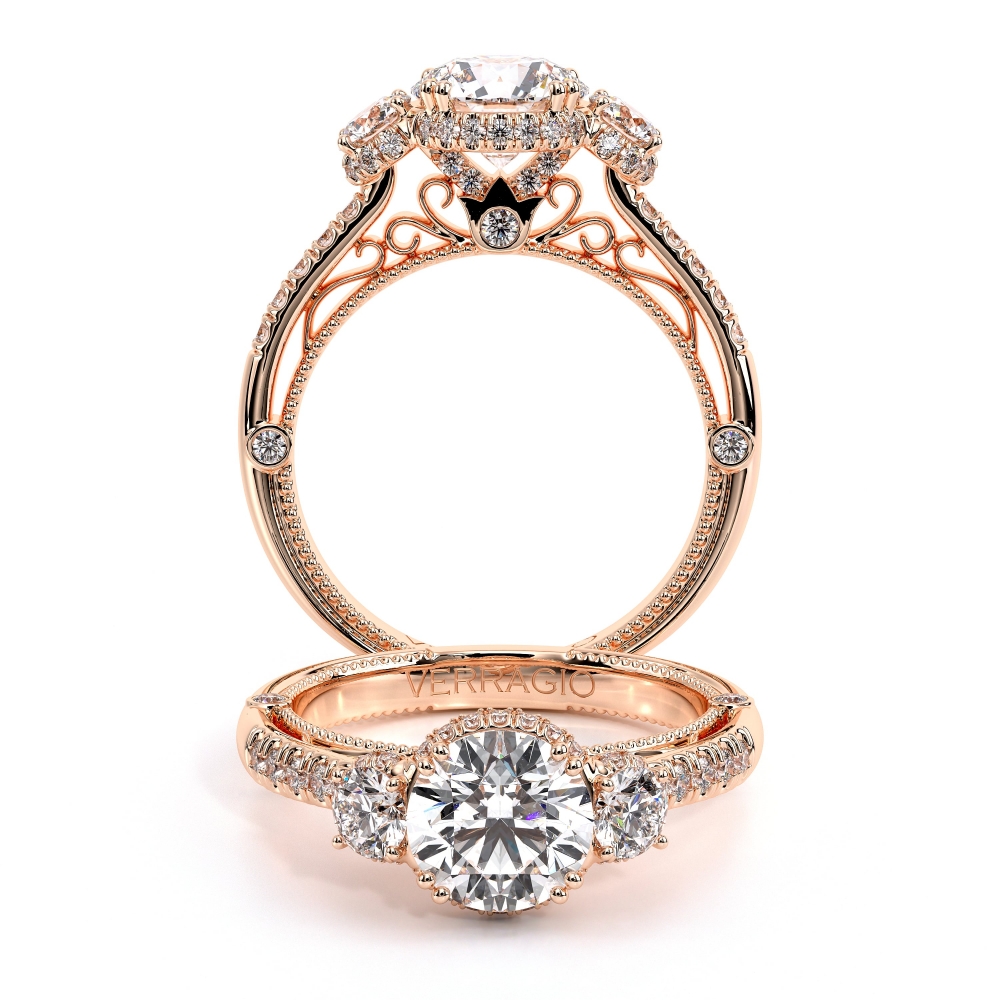 14K Rose Gold VENETIAN-5082R Ring