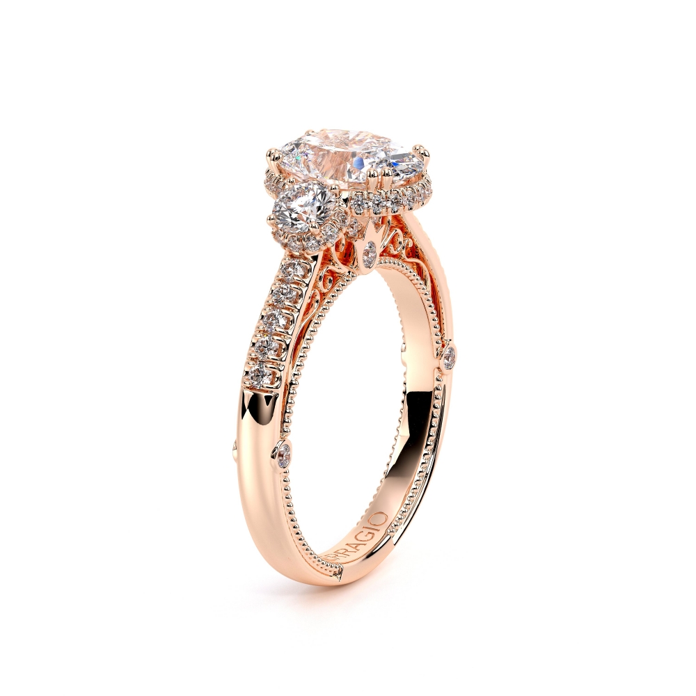 18K Rose Gold VENETIAN-5082OV Ring