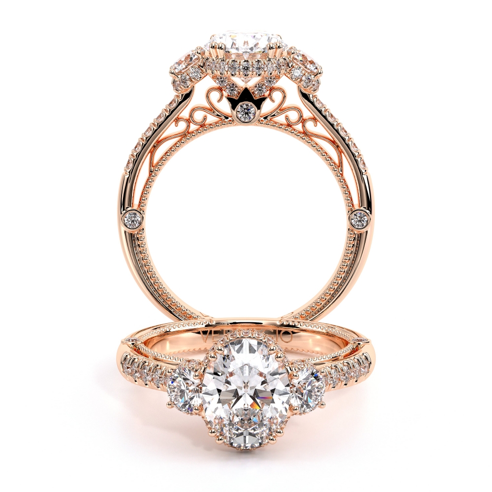 18K Rose Gold VENETIAN-5082OV Ring