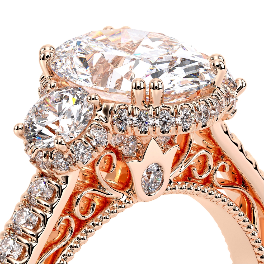 14K Rose Gold VENETIAN-5082OV Ring
