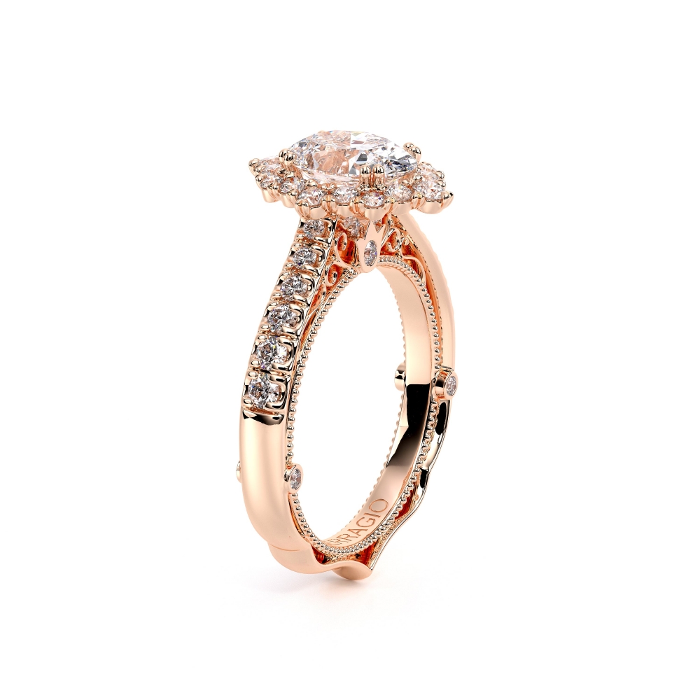 14K Rose Gold VENETIAN-5083OV Ring