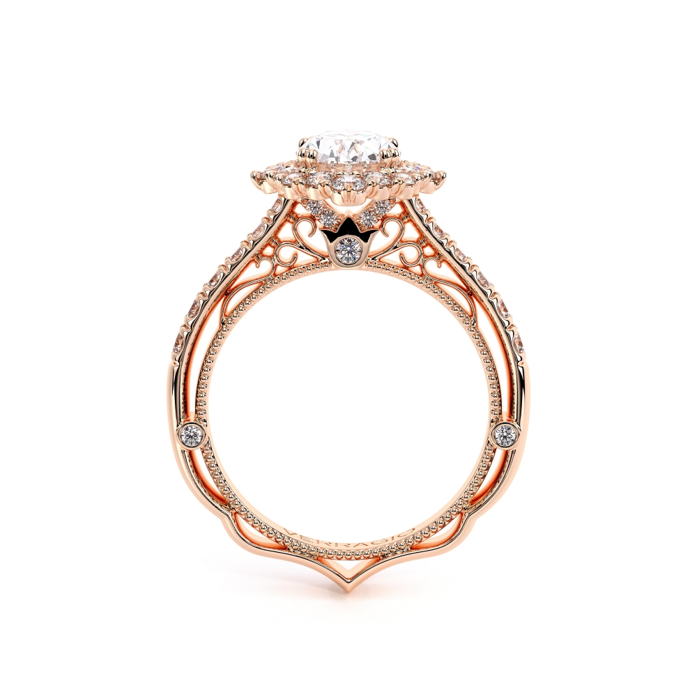 18K Rose Gold VENETIAN-5083OV Ring