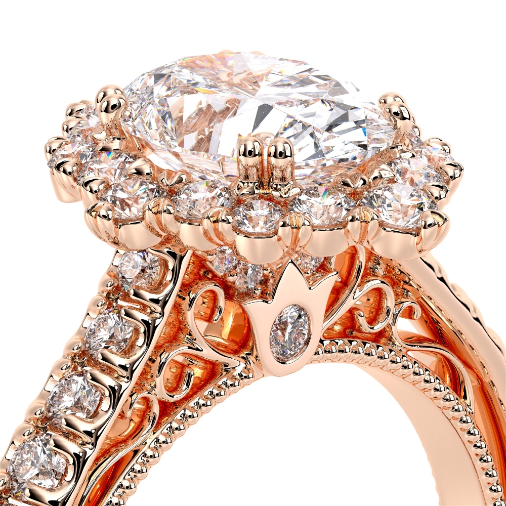 14K Rose Gold VENETIAN-5083OV Ring