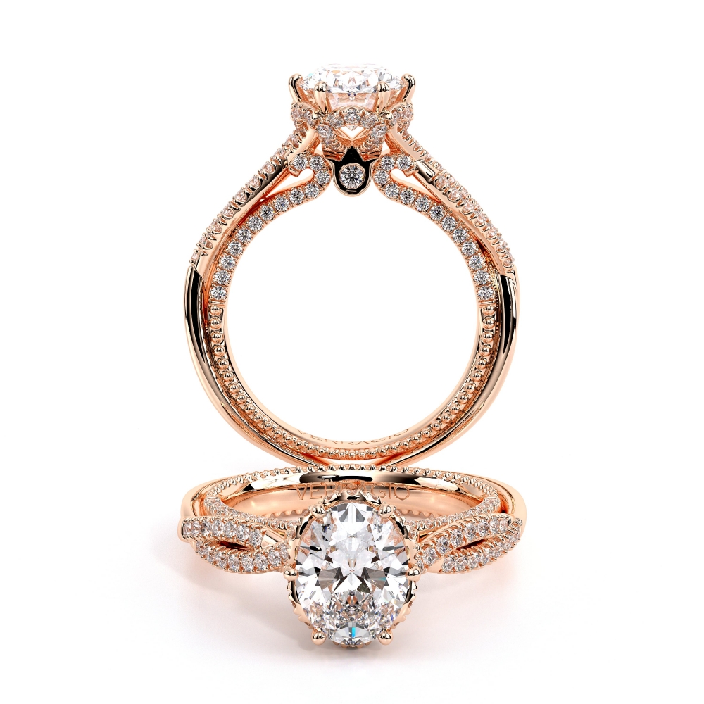 14K Rose Gold COUTURE-0451OV Ring