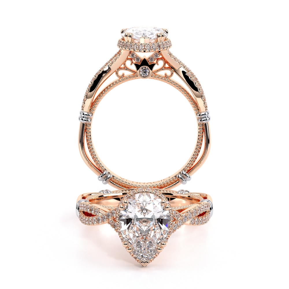 18K Rose Gold PARISIAN-105X-PEAR Ring