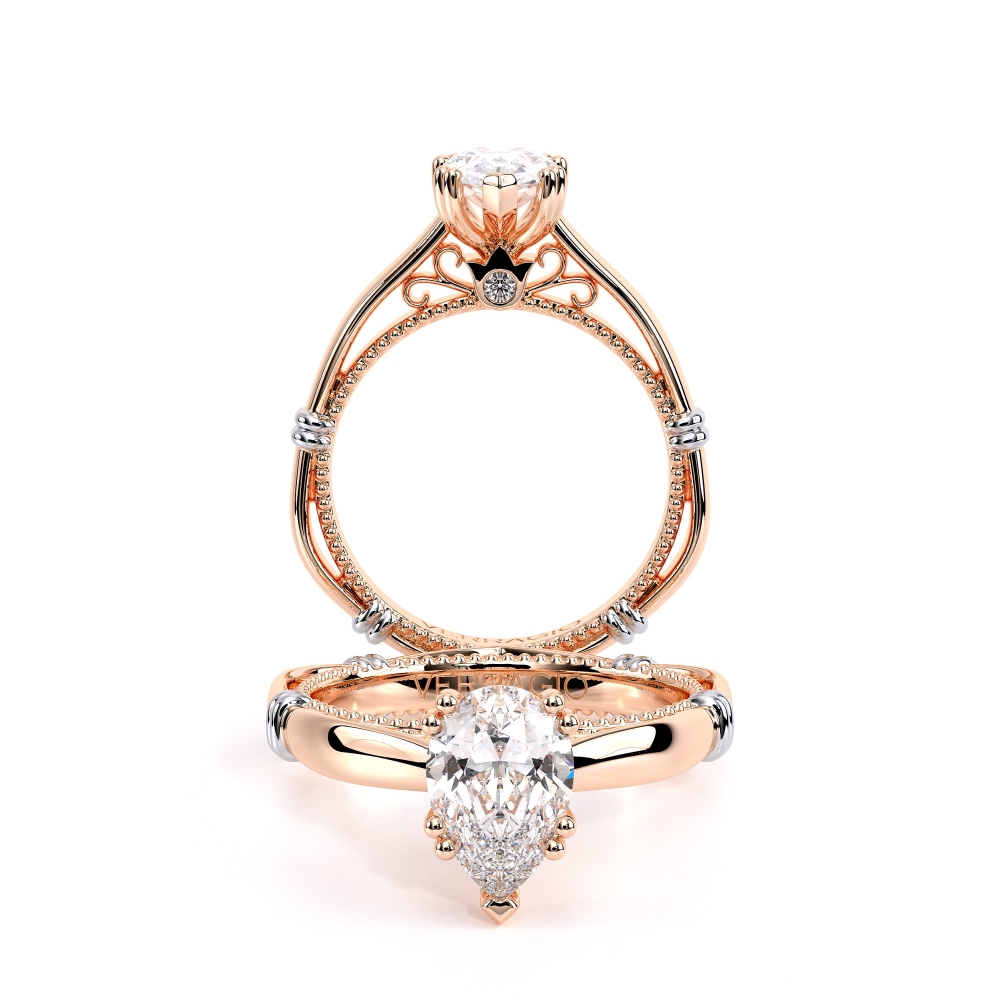 14K Rose Gold PARISIAN-120PEAR Ring