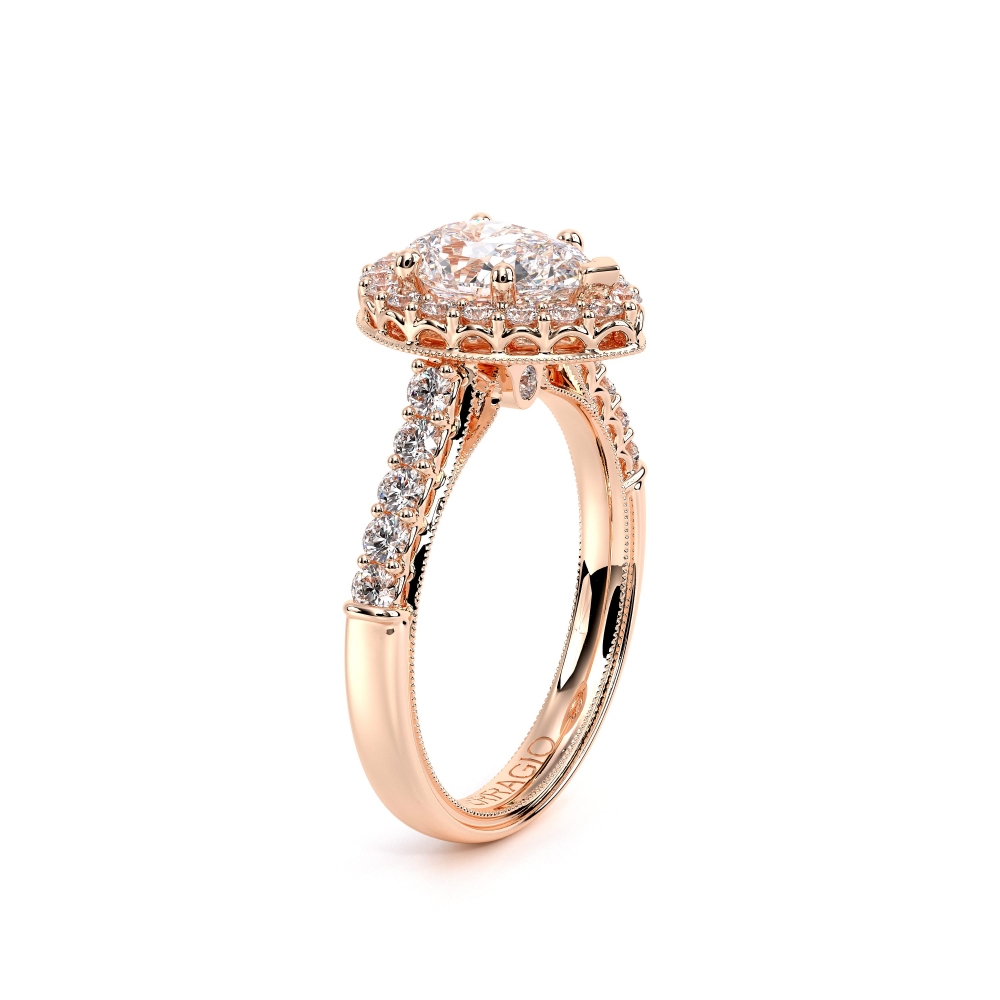 18K Rose Gold Renaissance-903-PEAR Ring