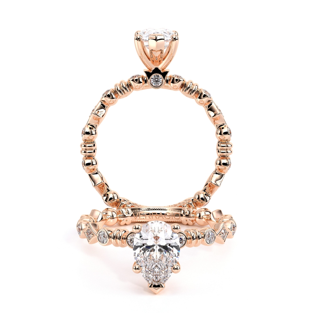 14K Rose Gold Renaissance-973-PEAR Ring