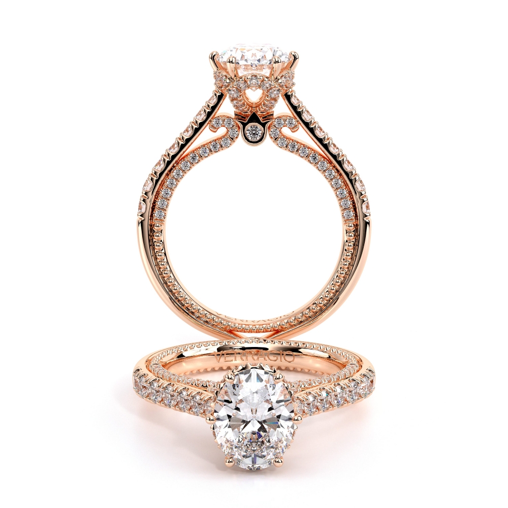14K Rose Gold COUTURE-0447-OV Ring