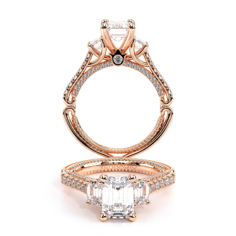 14K Rose Gold COUTURE-0470EM Ring