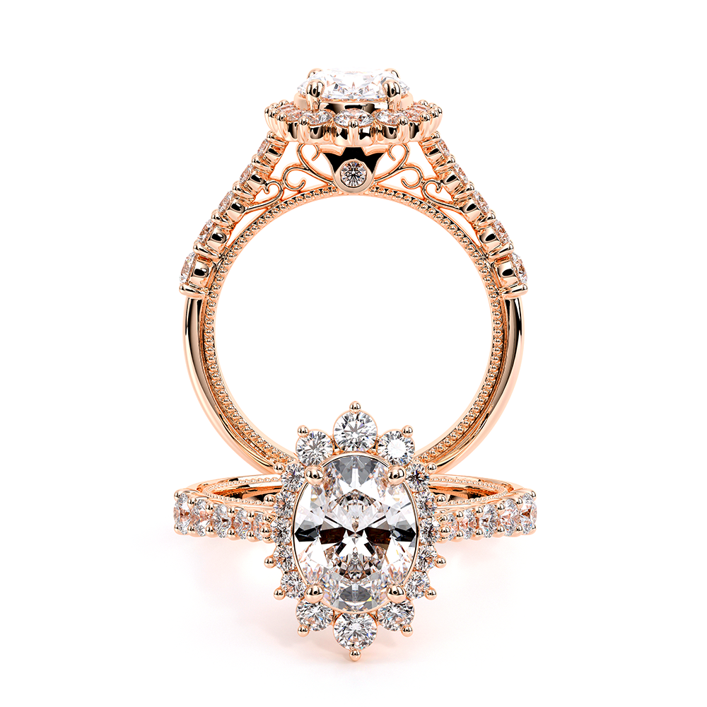 18K Rose Gold VENETIAN-5084OV Ring