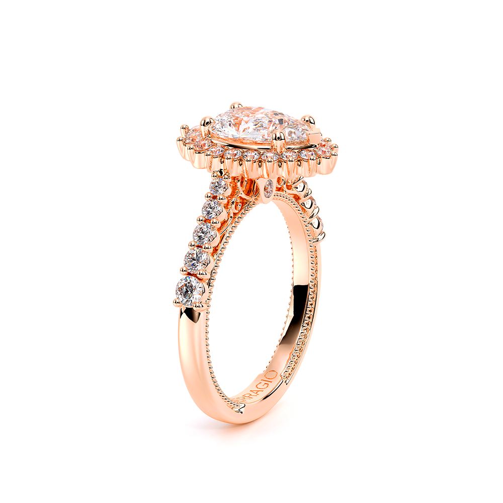 14K Rose Gold VENETIAN-5084PEAR Ring