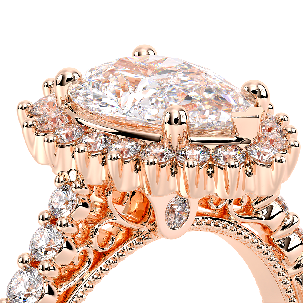 18K Rose Gold VENETIAN-5084PEAR Ring