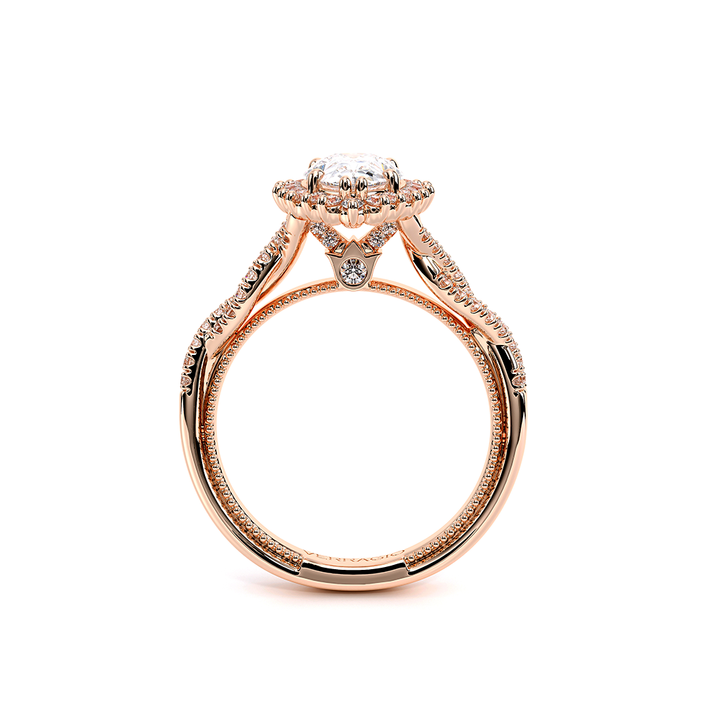 14K Rose Gold Renaissance-987OPEAR Ring