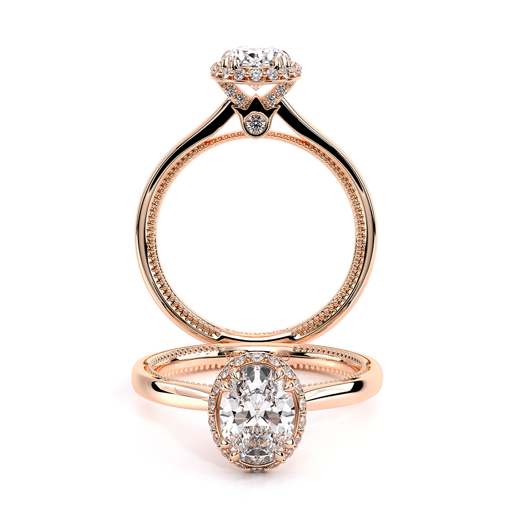 14K Rose Gold Renaissance-SOL302-XOV Ring