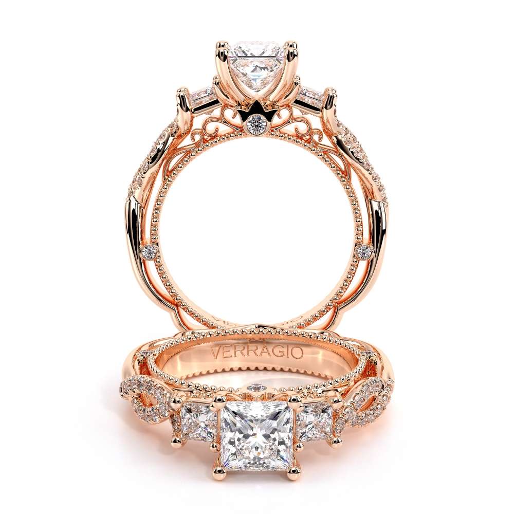 18K Rose Gold VENETIAN-5013P Ring