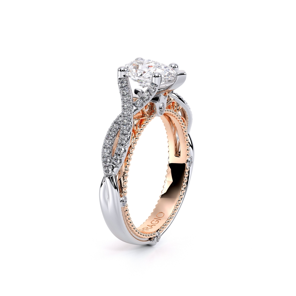 18K Two Tone VENETIAN-5003PEAR Ring