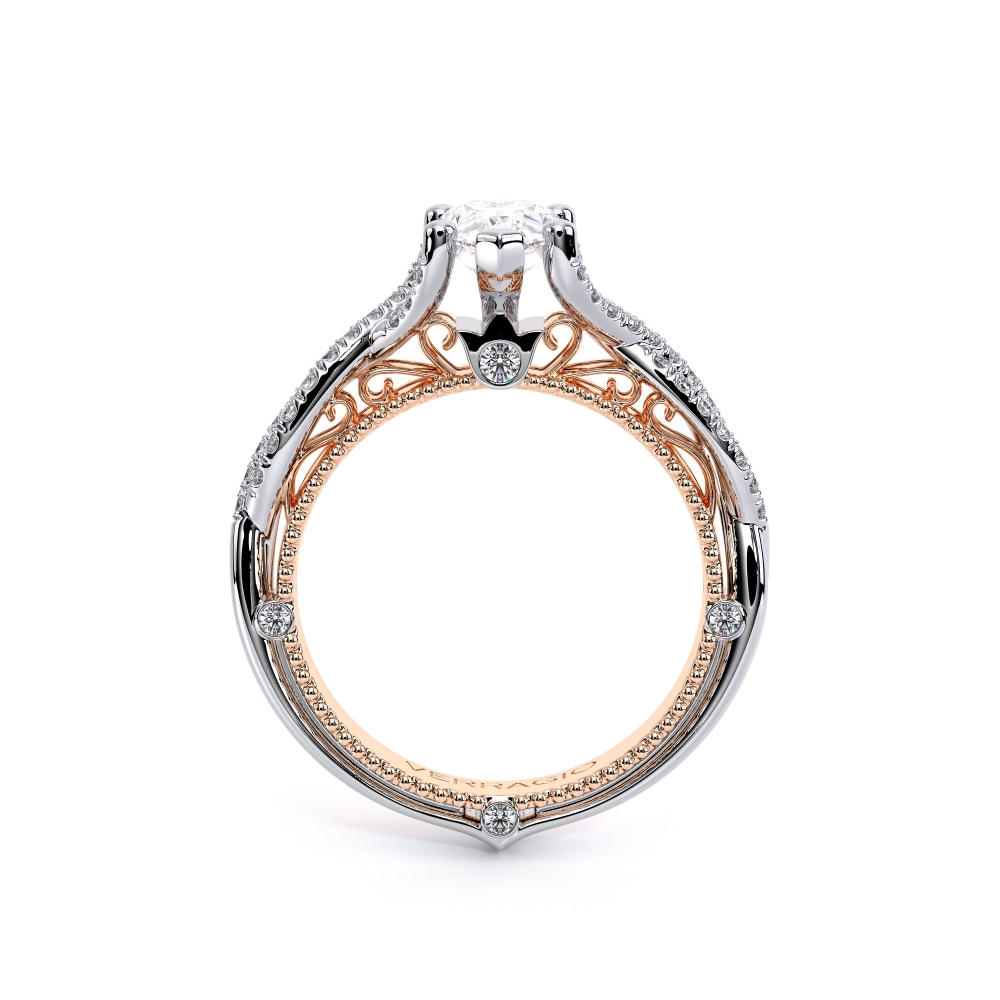 18K Two Tone VENETIAN-5003PEAR Ring