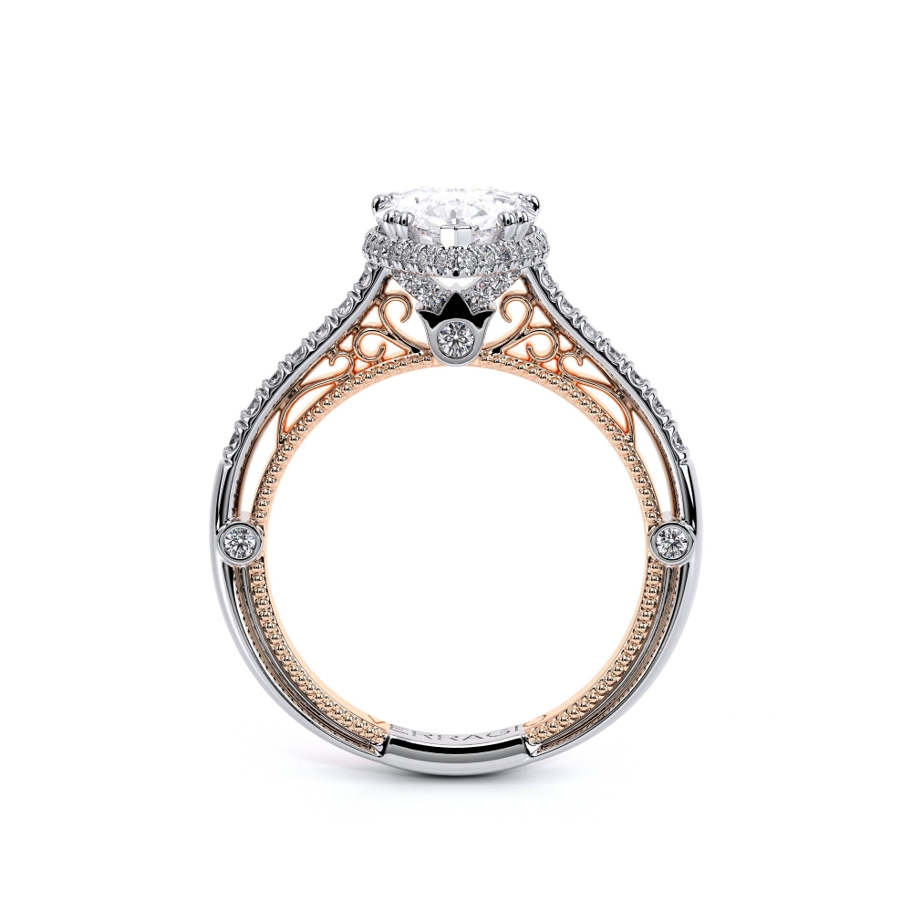 18K Two Tone VENETIAN-5081PEAR Ring