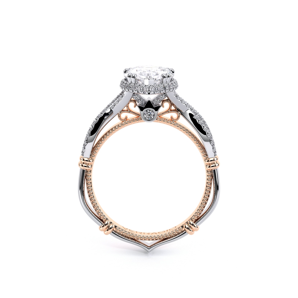 18K Two Tone PARISIAN-105X-PEAR Ring