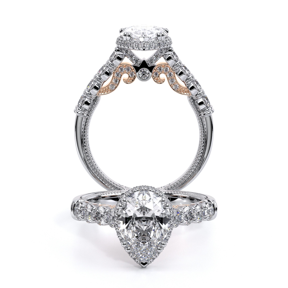 14K Two Tone INSIGNIA-7100PEAR Ring
