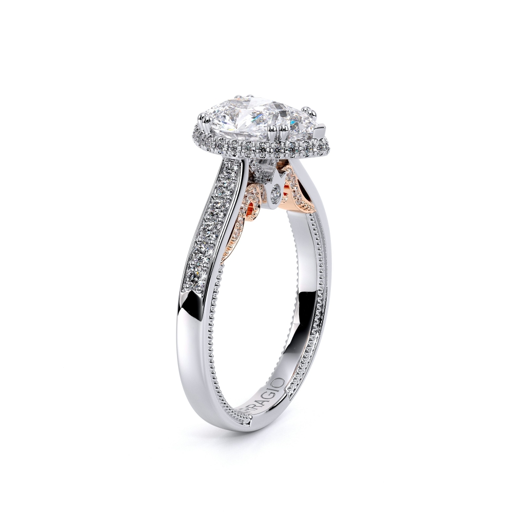 18K Two Tone INSIGNIA-7102PEAR Ring