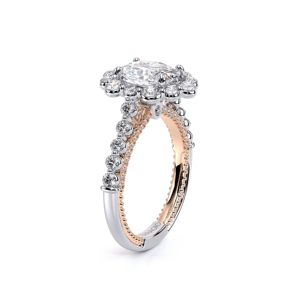 14K Two Tone COUTURE-0480 OV Ring