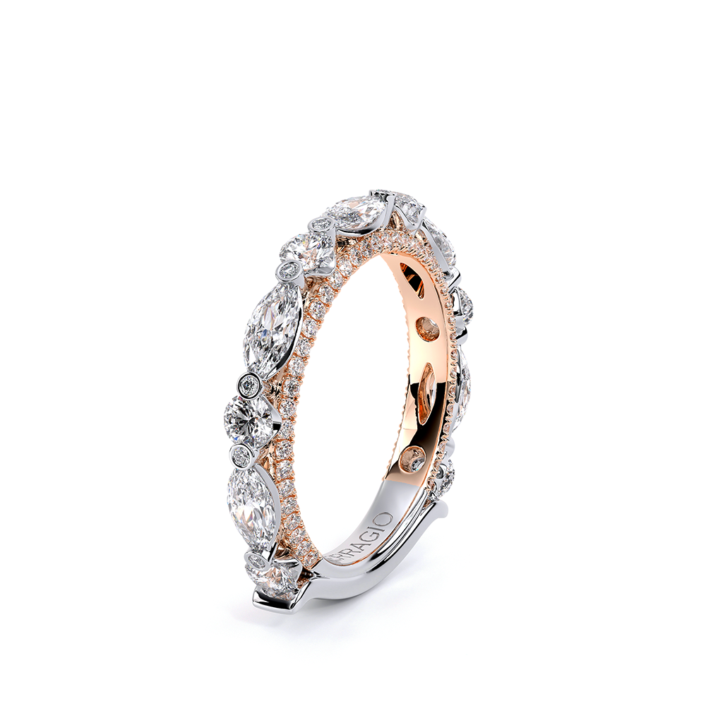 14K Two Tone Eterna-2021-MQ-6X3-3Q Ring