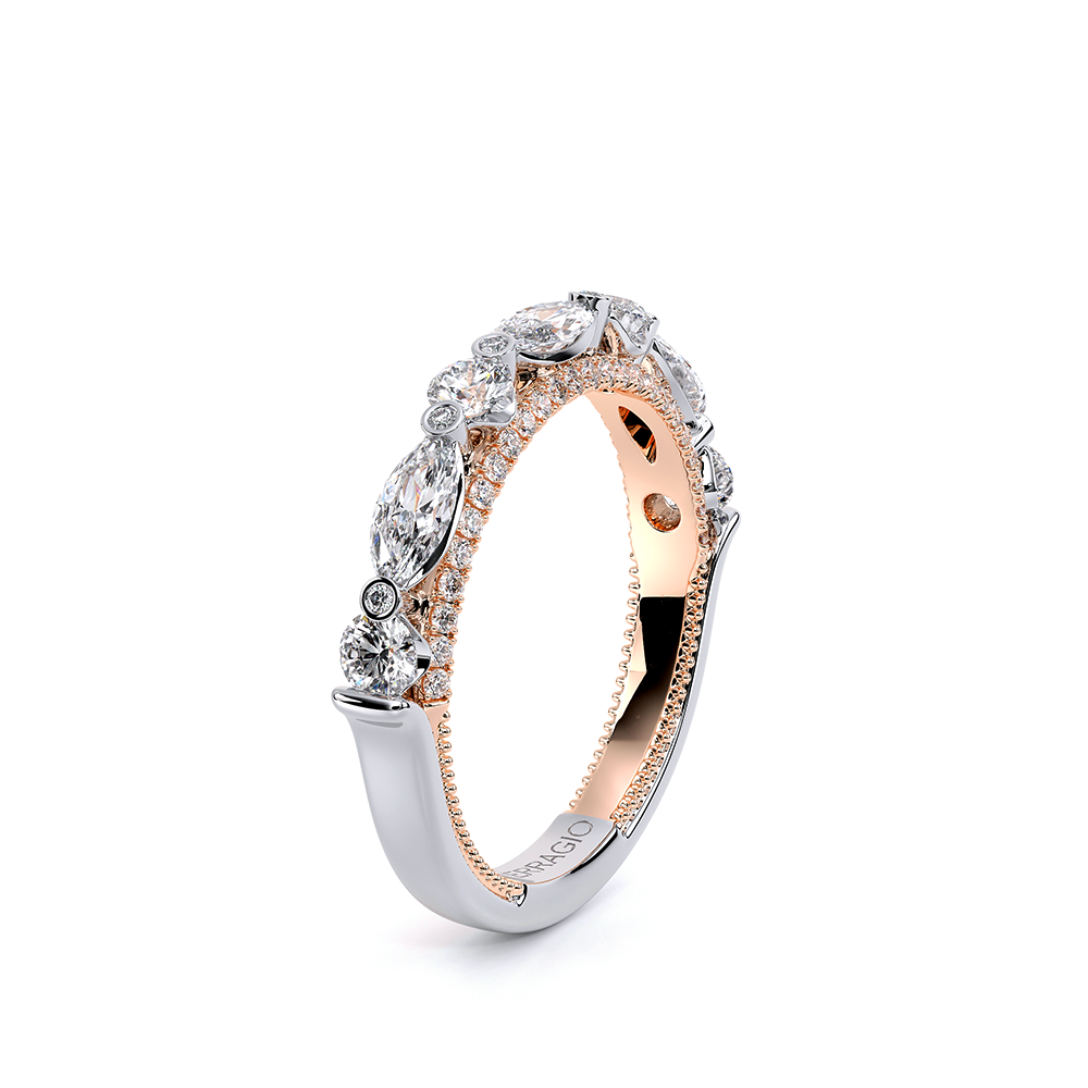 18K Two Tone Eterna-2021-MQ-6X3-HW Ring