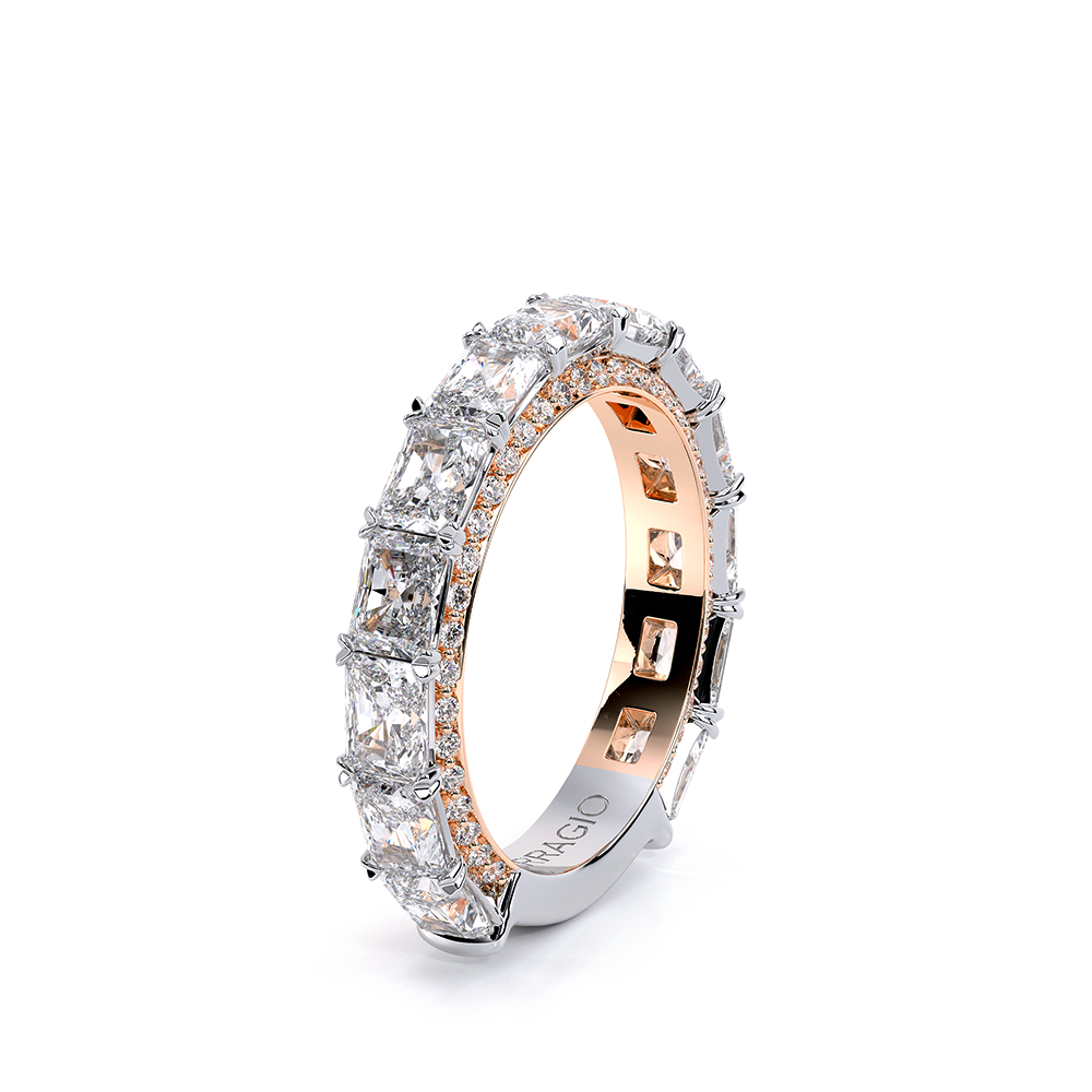 18K Two Tone Eterna-2025-RAD-4X3-3Q Ring