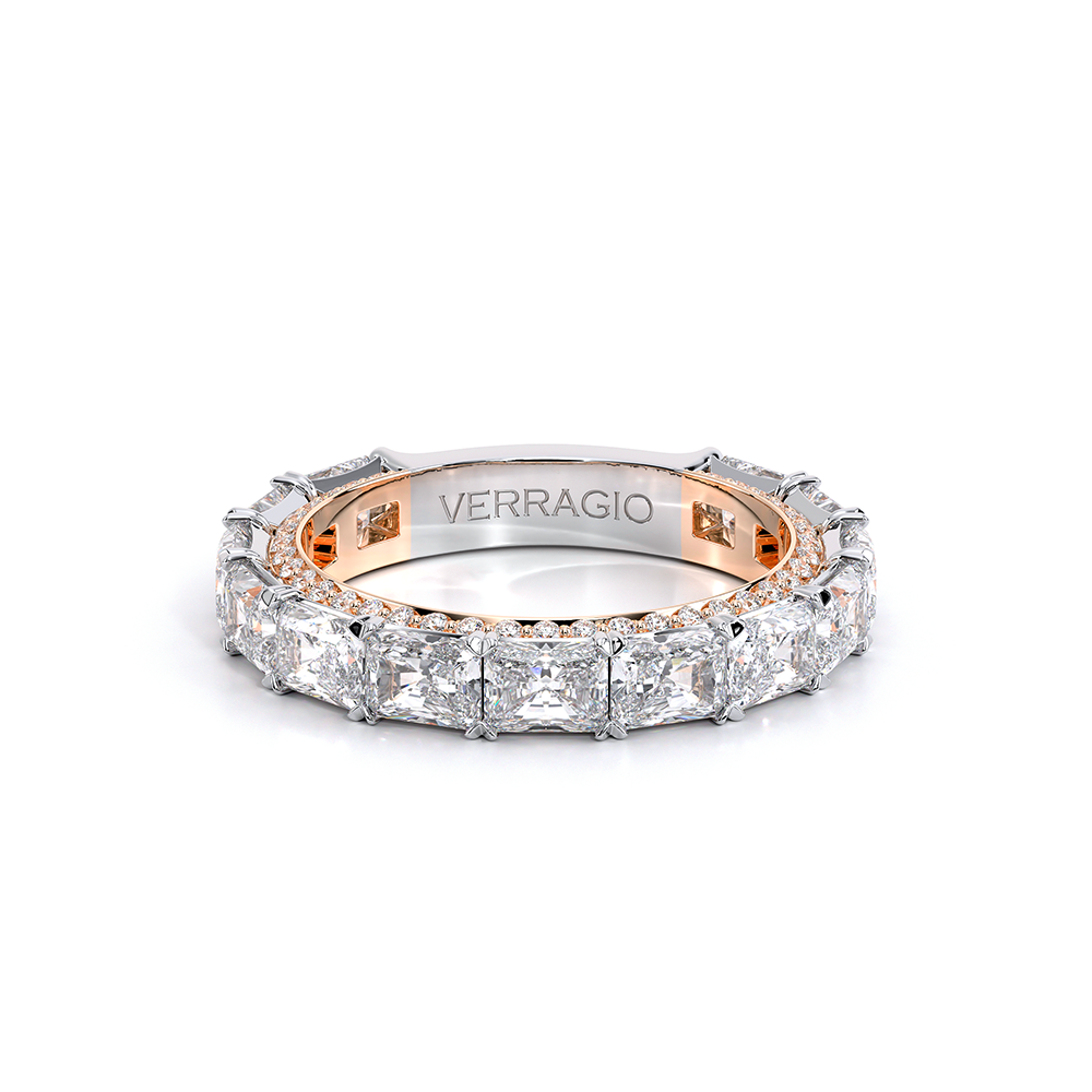 18K Two Tone Eterna-2025-RAD-4X3-3Q Ring