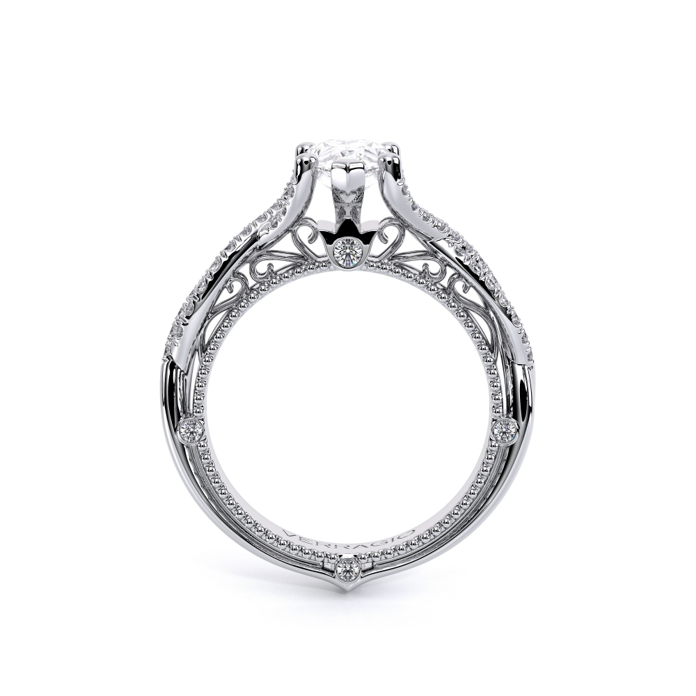14K White Gold VENETIAN-5003PEAR Ring
