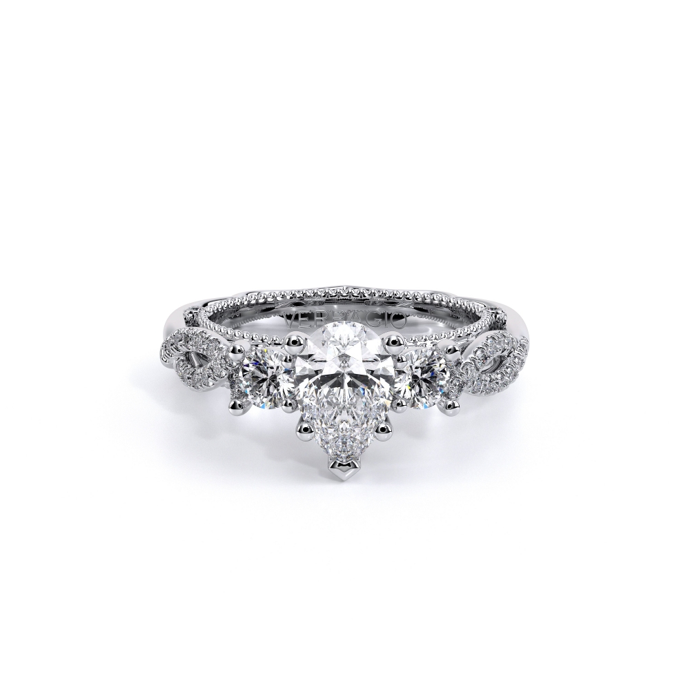Platinum VENETIAN-5013PEAR Ring