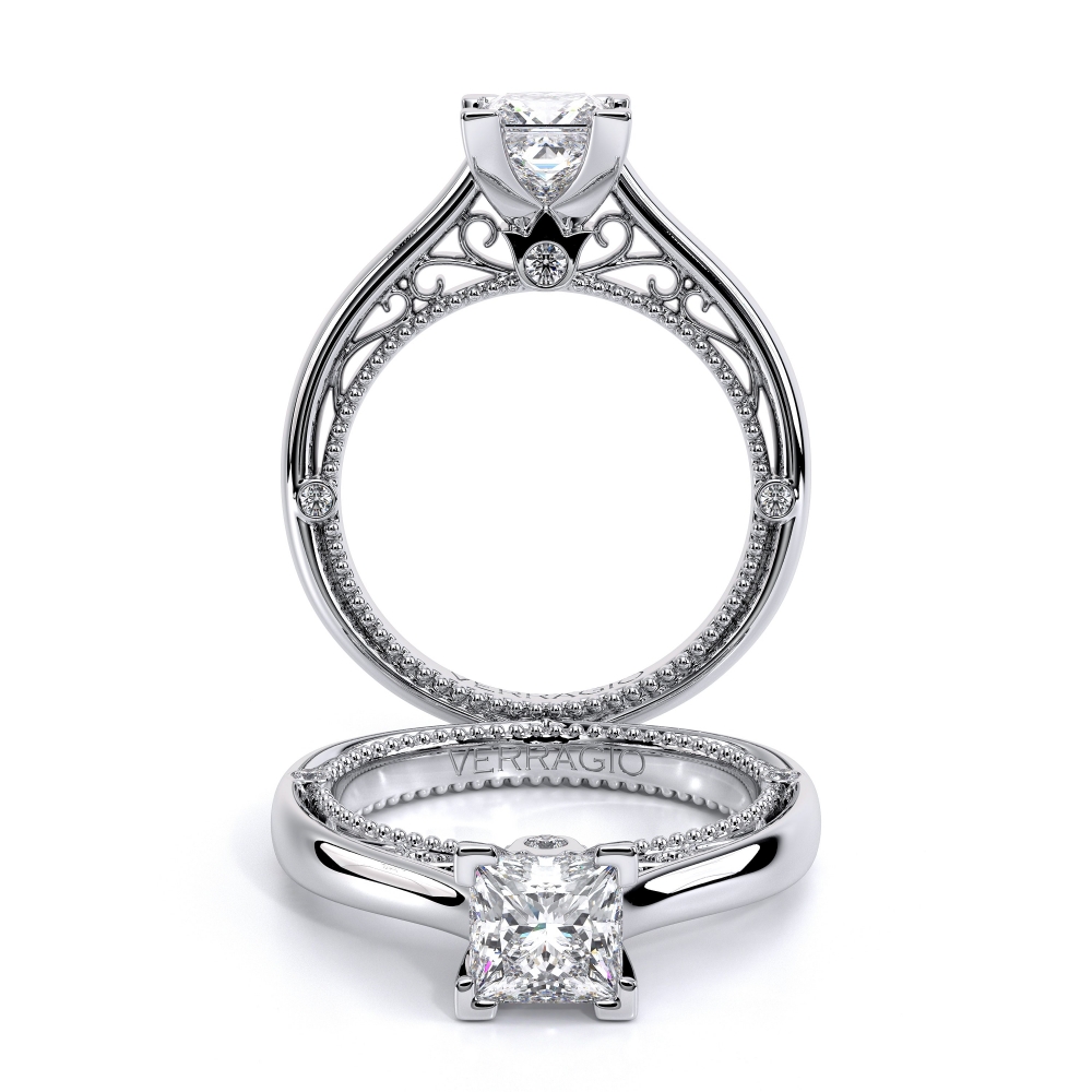 18K White Gold VENETIAN-5047P Ring