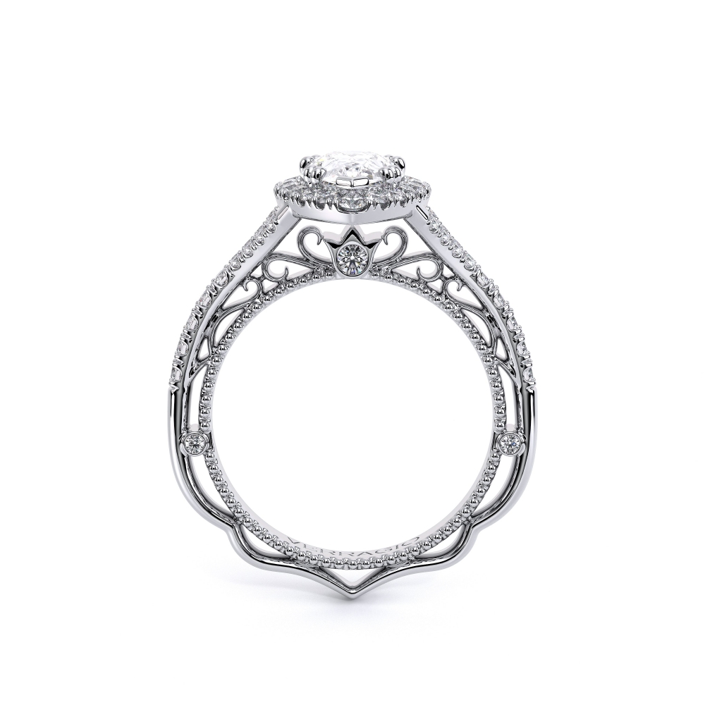 18K White Gold VENETIAN-5057PEAR Ring