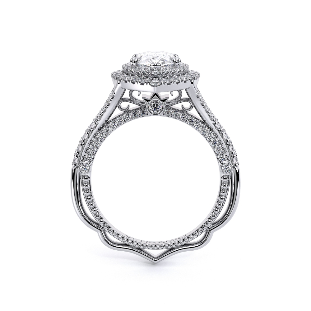 14K White Gold VENETIAN-5065PEAR Ring