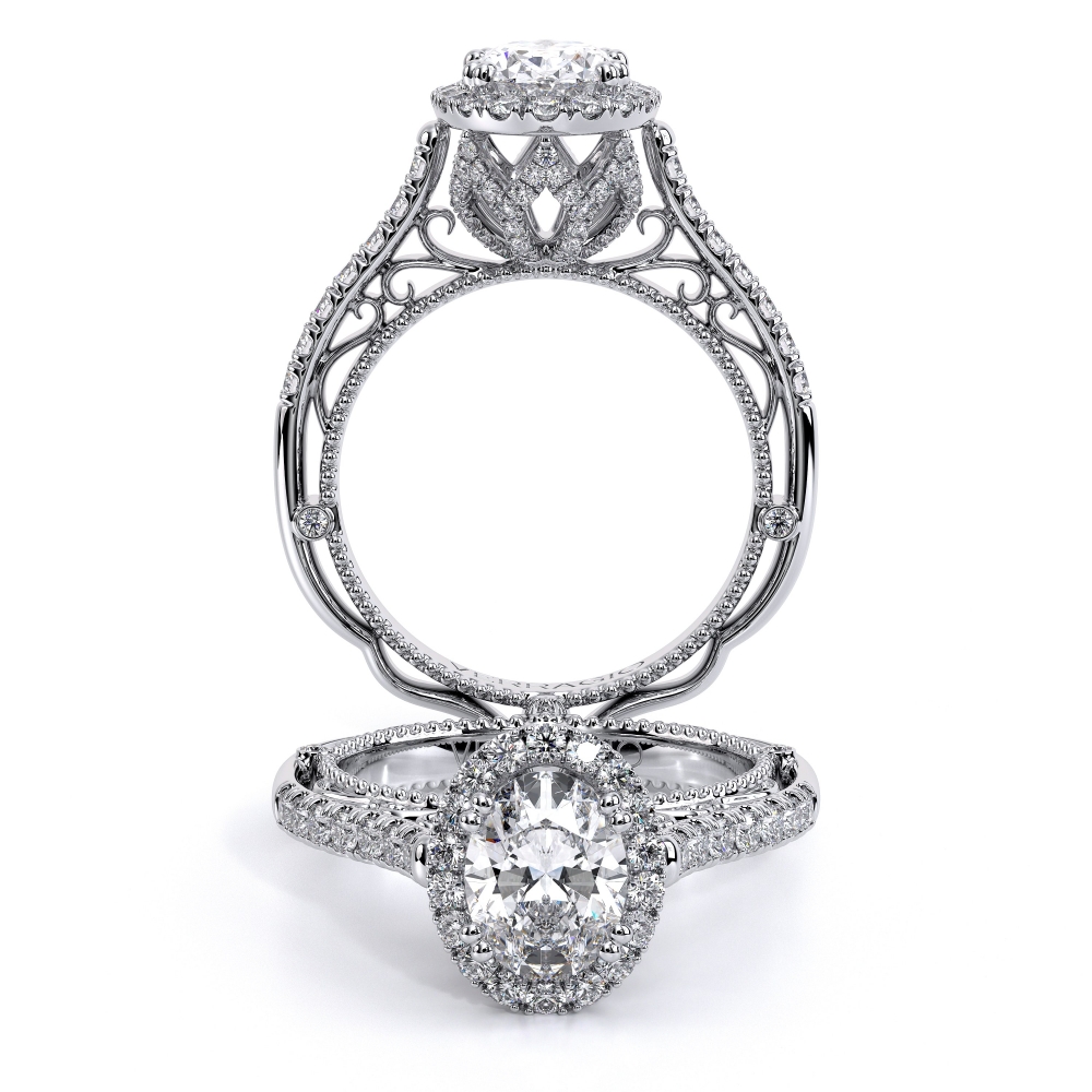 18K White Gold VENETIAN-5061OV Ring