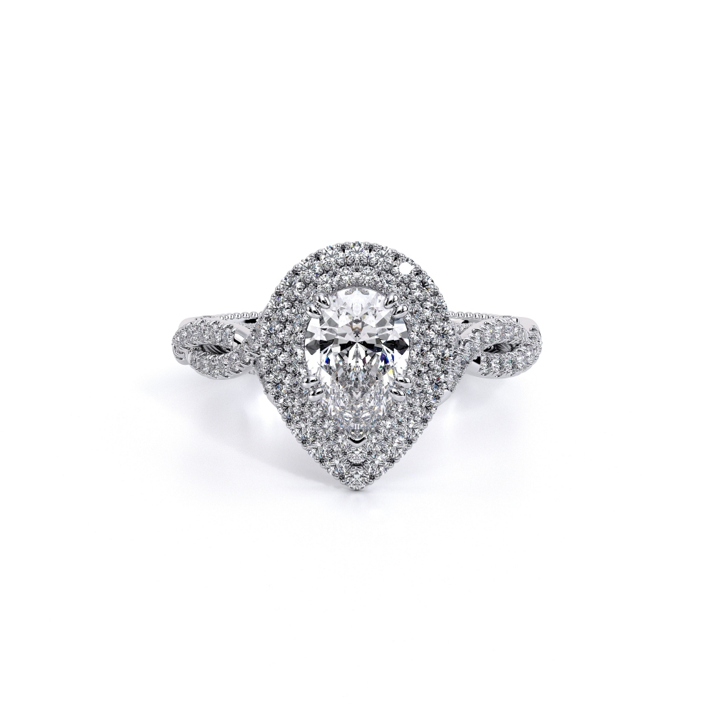 Platinum VENETIAN-5066 PEAR Ring