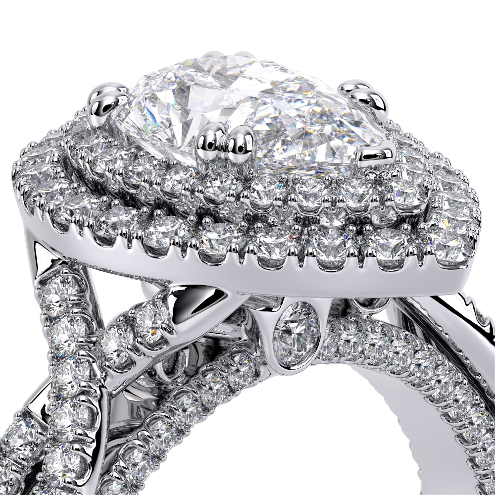 Platinum VENETIAN-5066 PEAR Ring